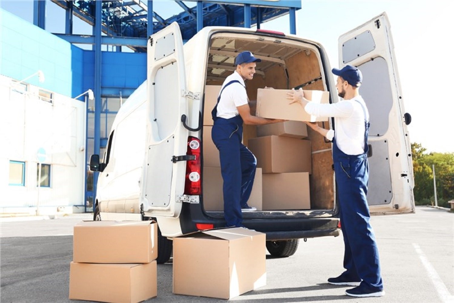 Office movers Dubai wrapping and packing office furniture before a move
