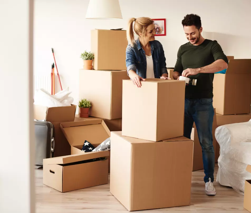 Villa movers in Dubai company coordinator overseeing a full villa relocation